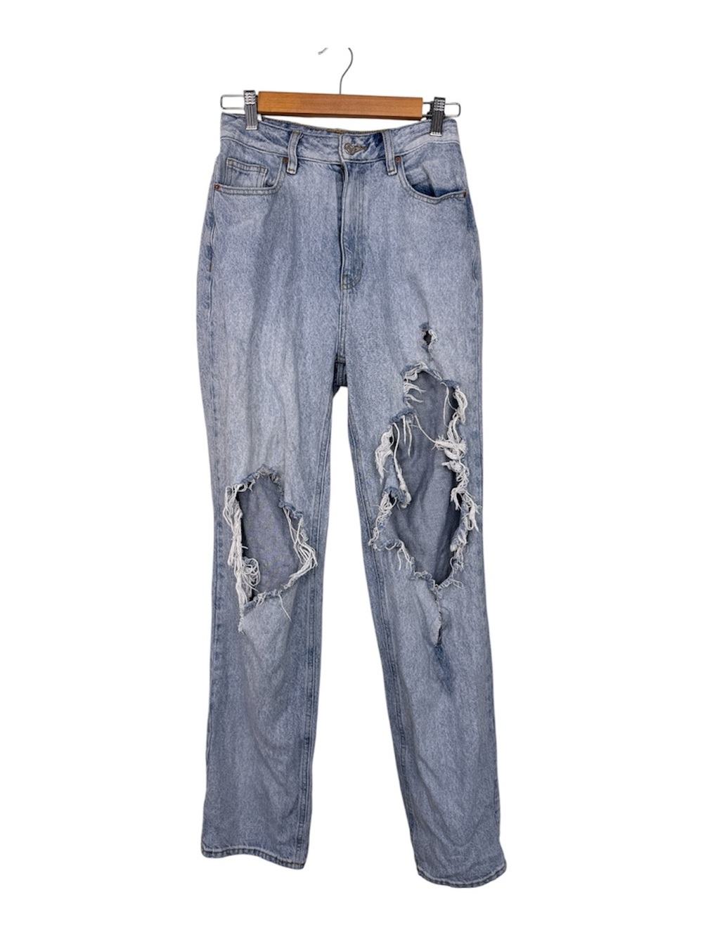 Pacsun Blue 90s Boyfriend Heavily Distressed Jeans Womens 27 Casual Denim